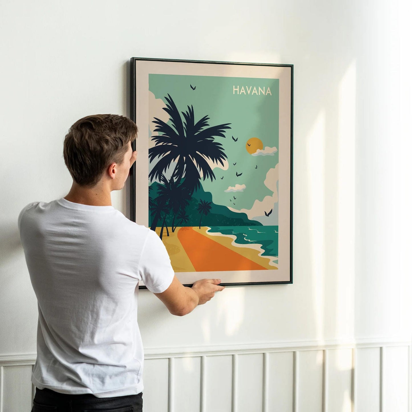 Havana Beach Travel Poster