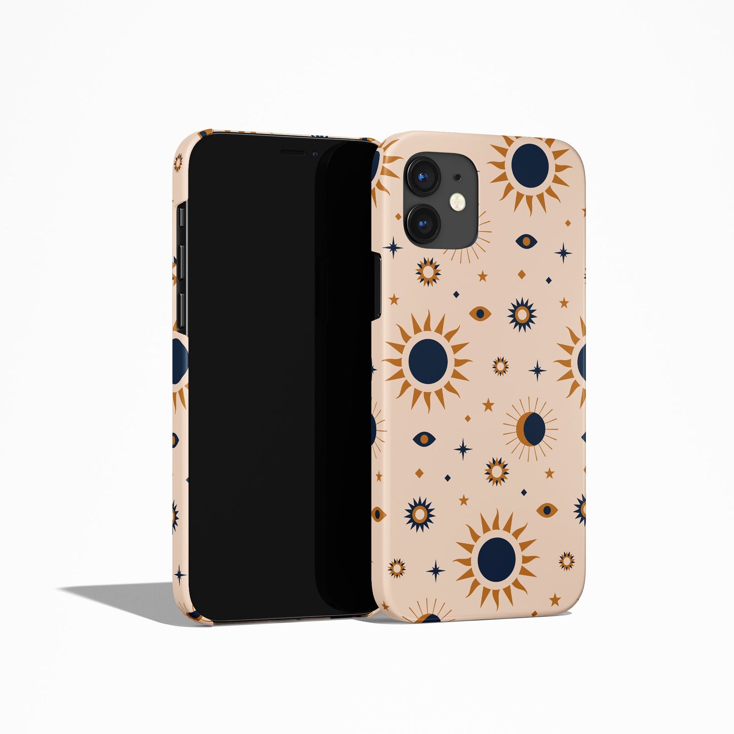 Beige Sky with Stars iPhone Case