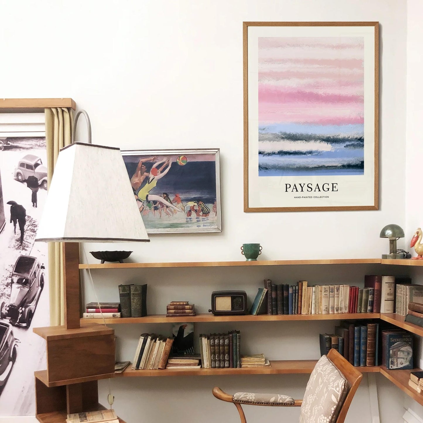 Pink Paysage Painted Poster