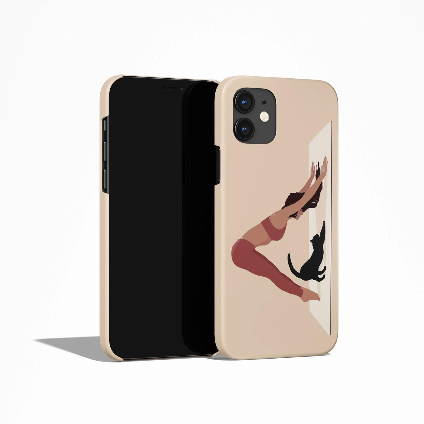 Yoga with Cat iPhone Case