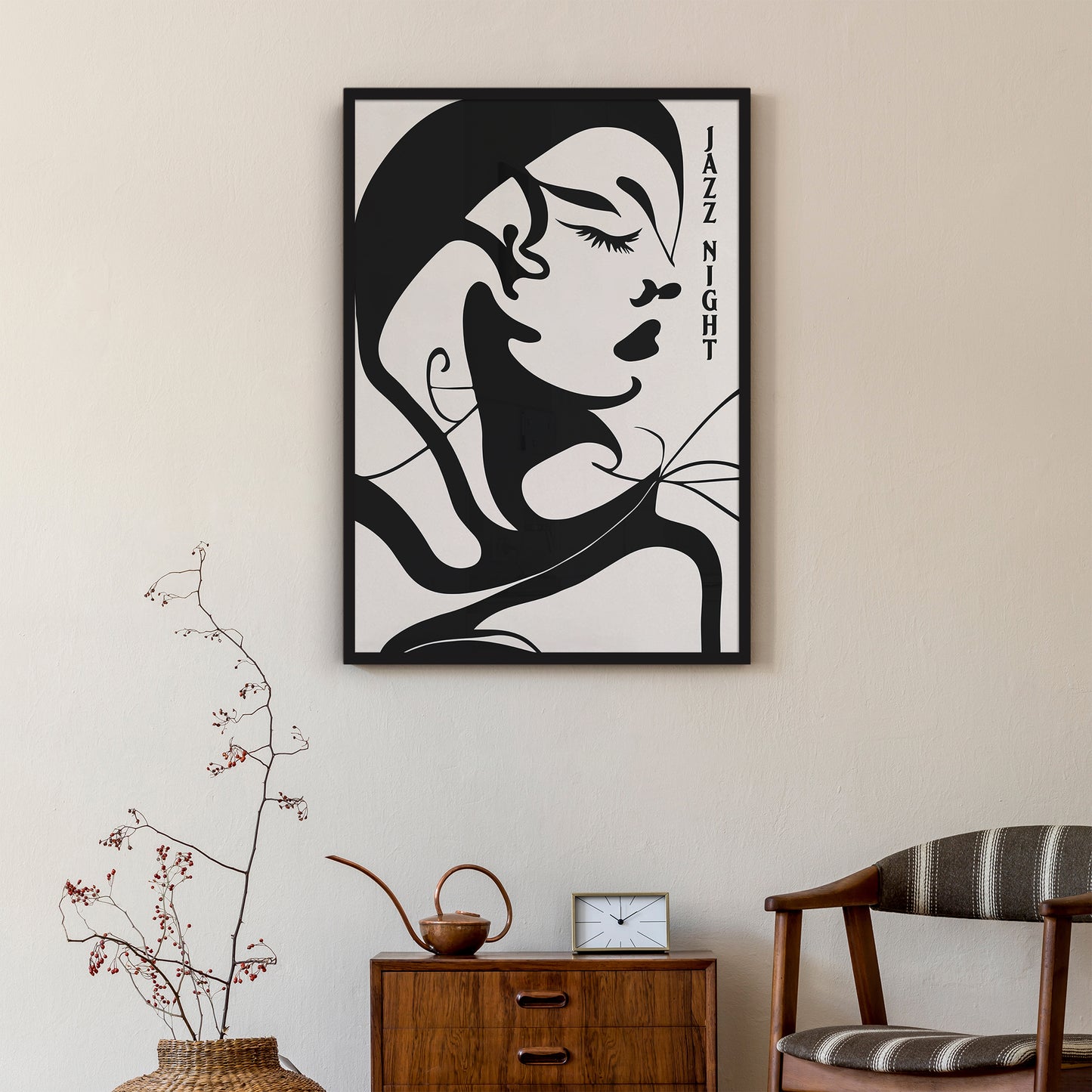 Jazz Night Woman Poster