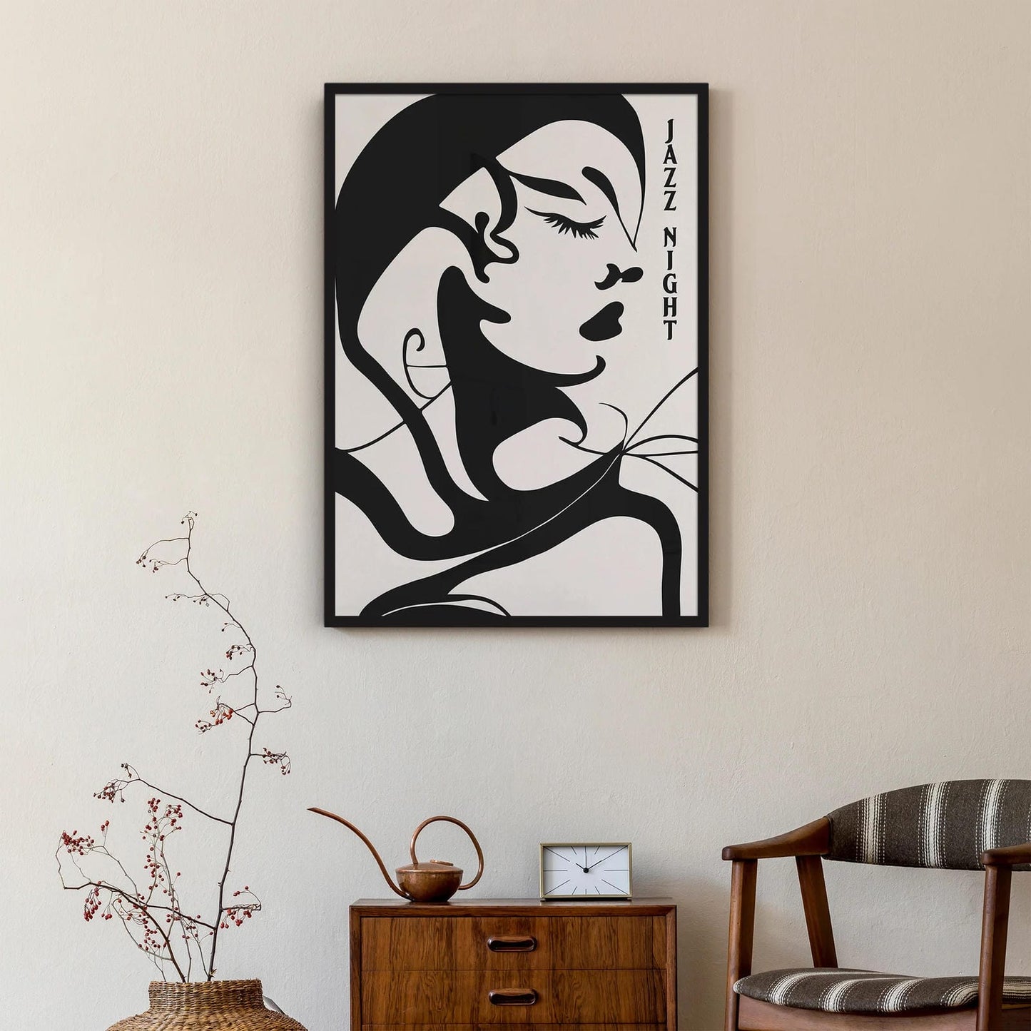 Jazz Night Woman Poster