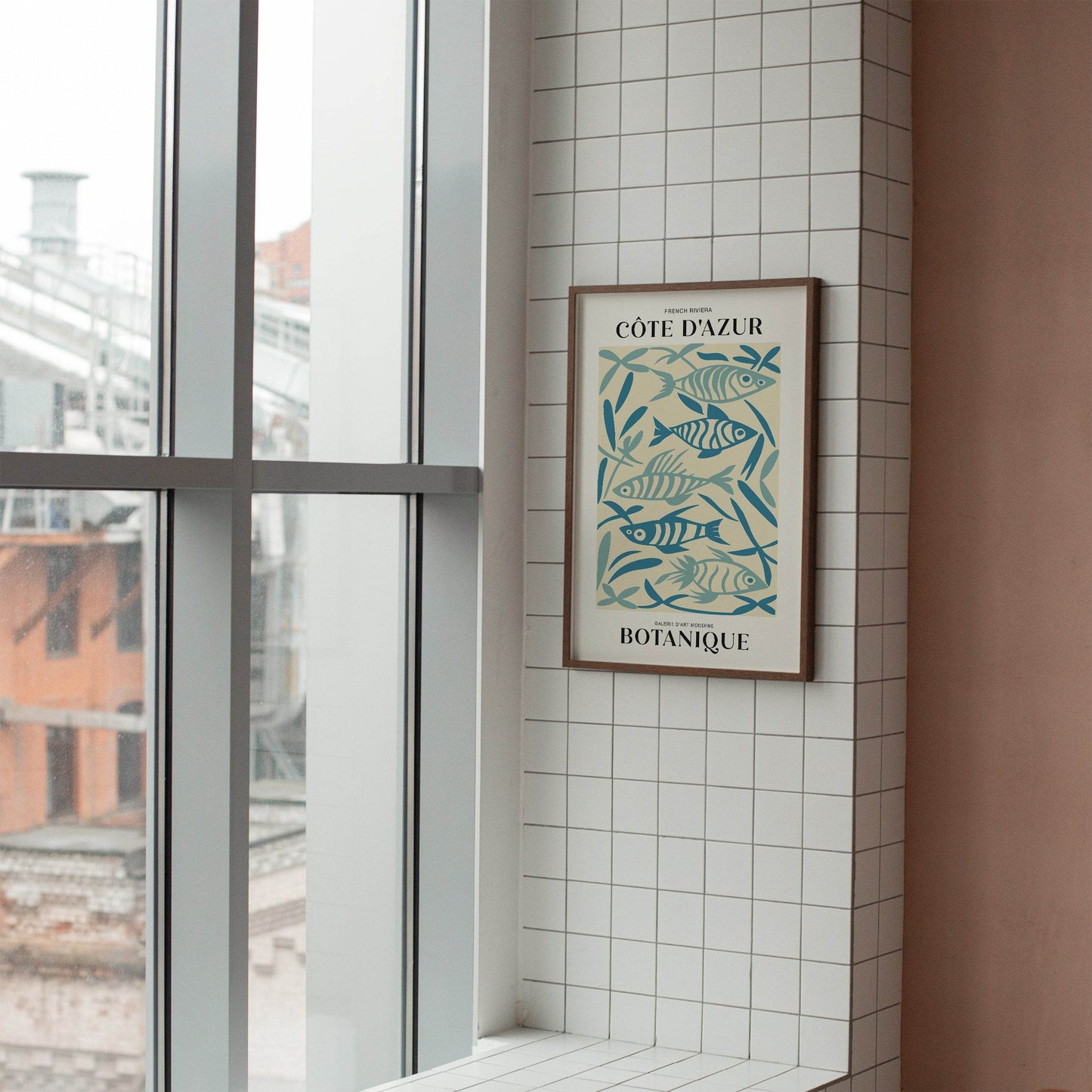 French Riviera and Fish Poster - HypeSheriff Europe