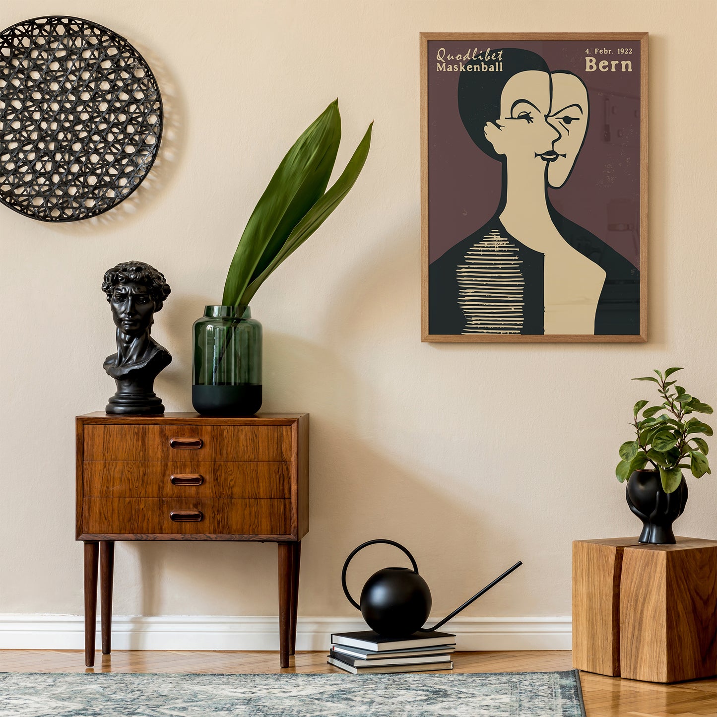 Maskenball, Bern 1922 Poster