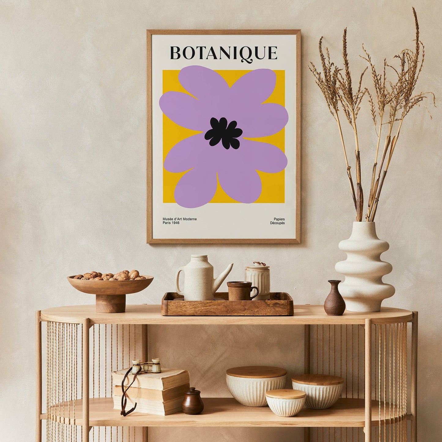 Violet Retro Flower Poster - HypeSheriff Europe