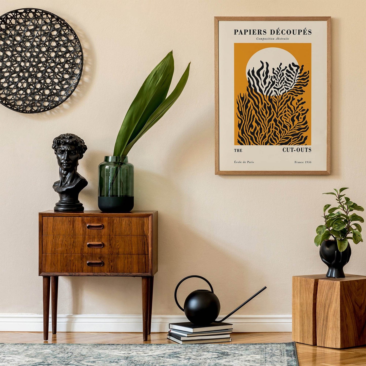 Yellow Corals Shapes Poster - HypeSheriff Europe