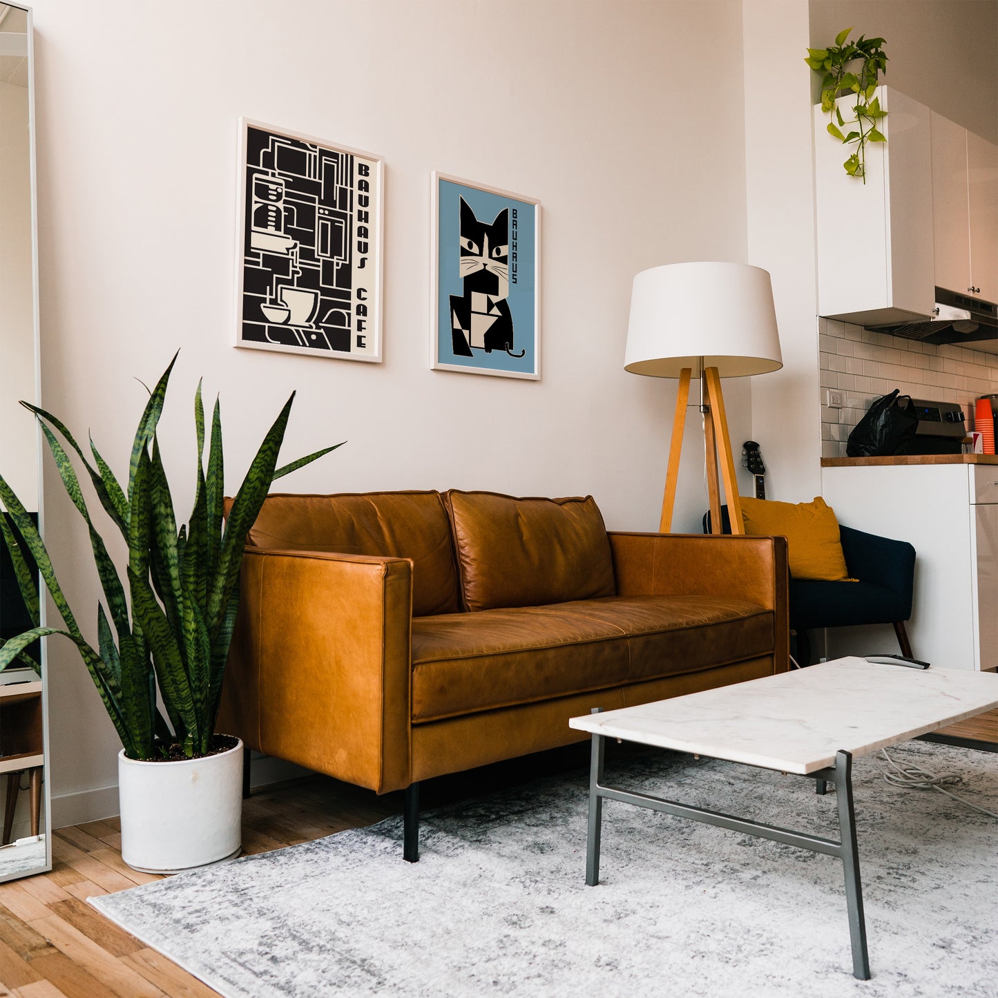 Bauhaus Cafe Modern Poster