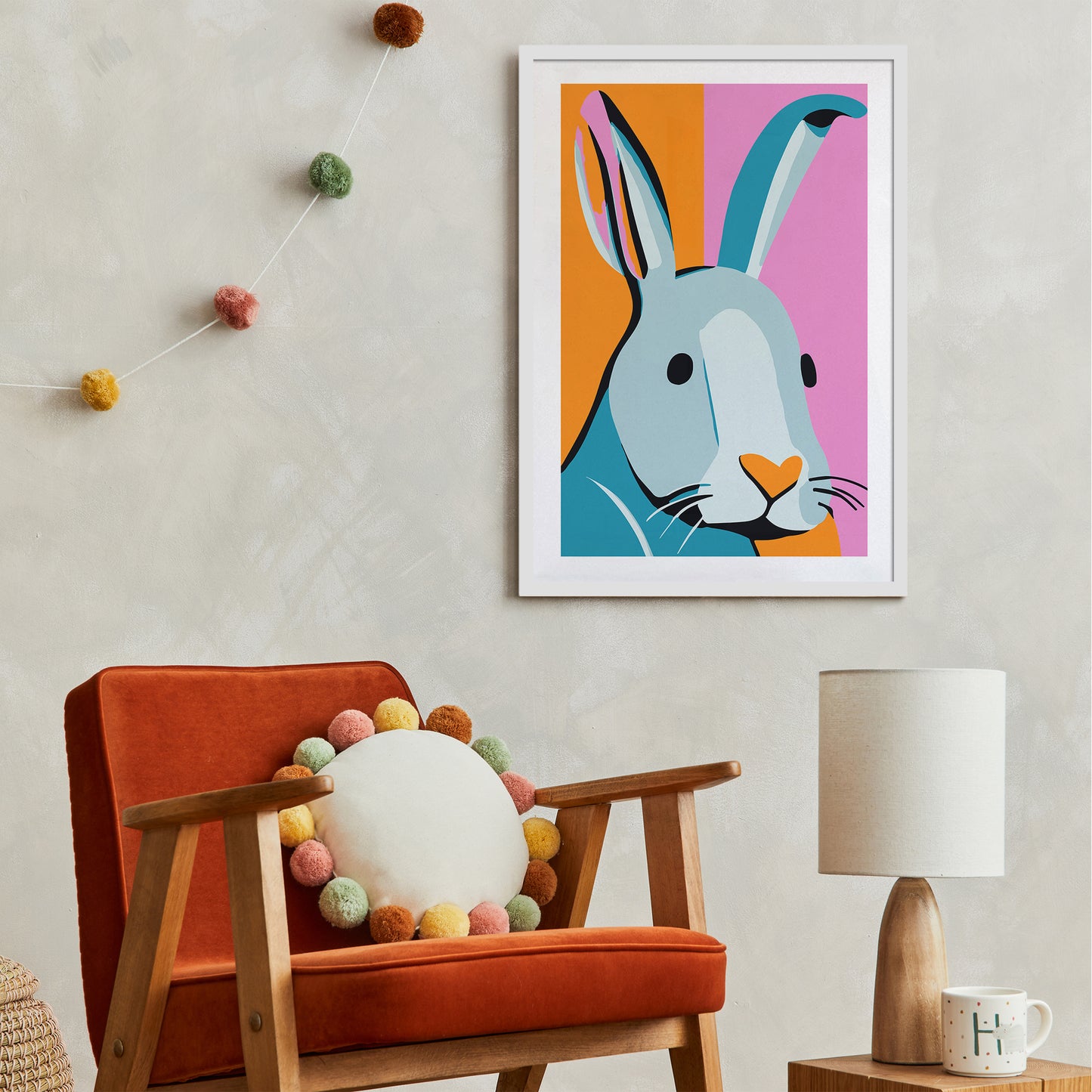 Easter Bunny Nursery Poster