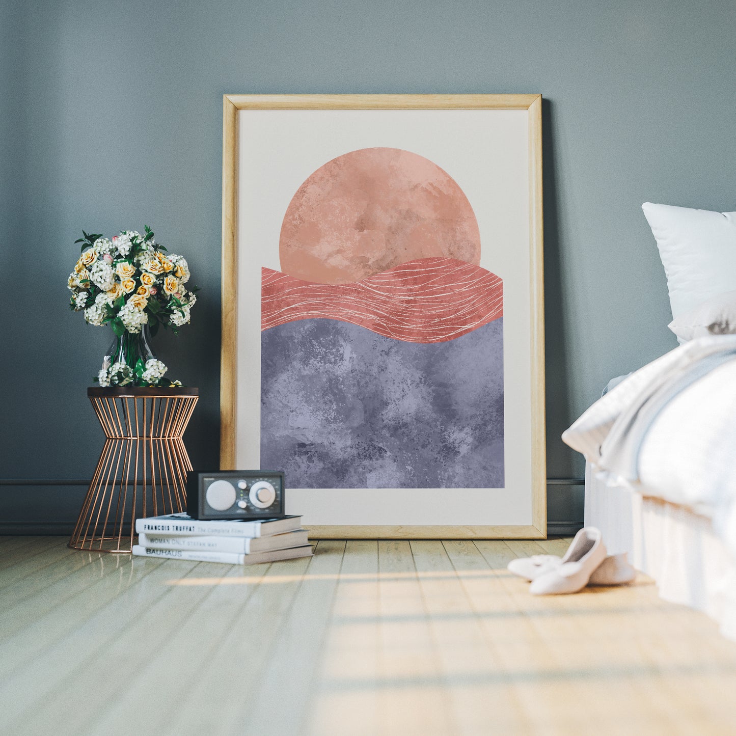 Minimalist Scandinavian Sun Poster