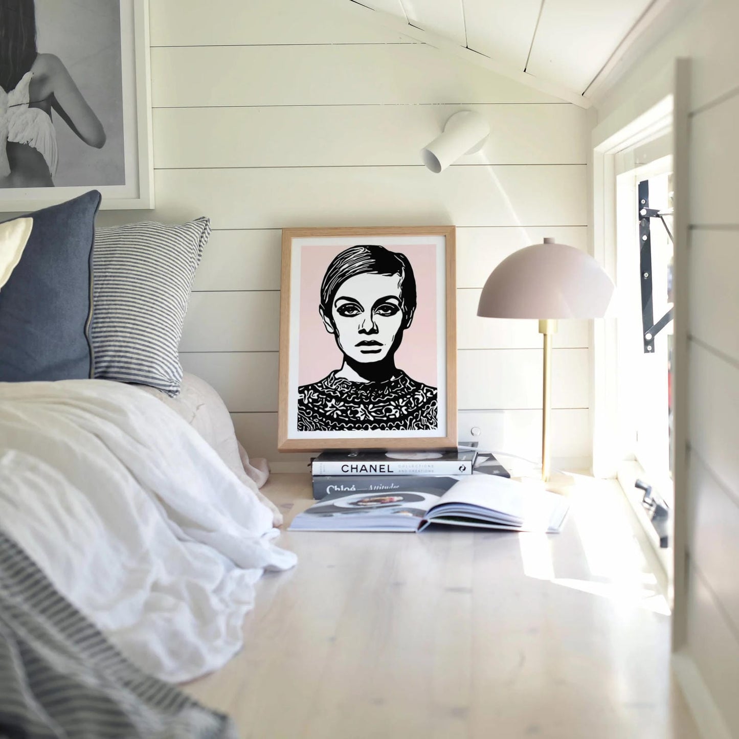 Twiggy Pink Poster
