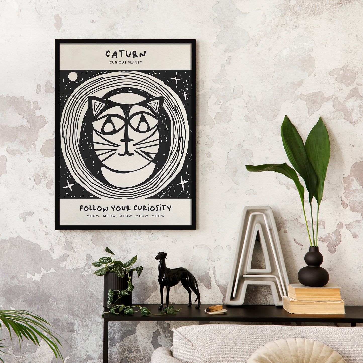 Caturn Space Cat Poster