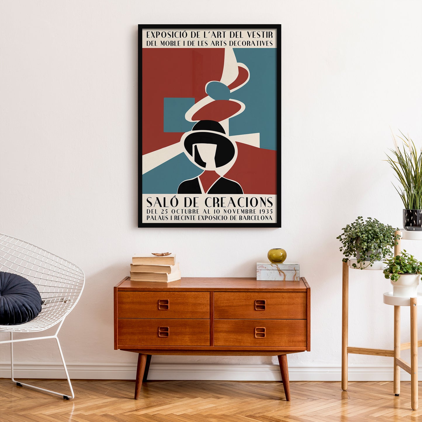 Vintage Barcelona Fashion Atelier Poster