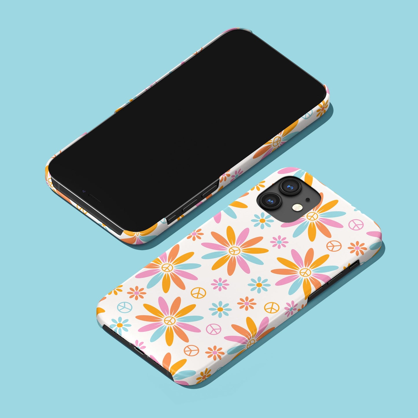 Peace Flowers 60s 70s iPhone Case