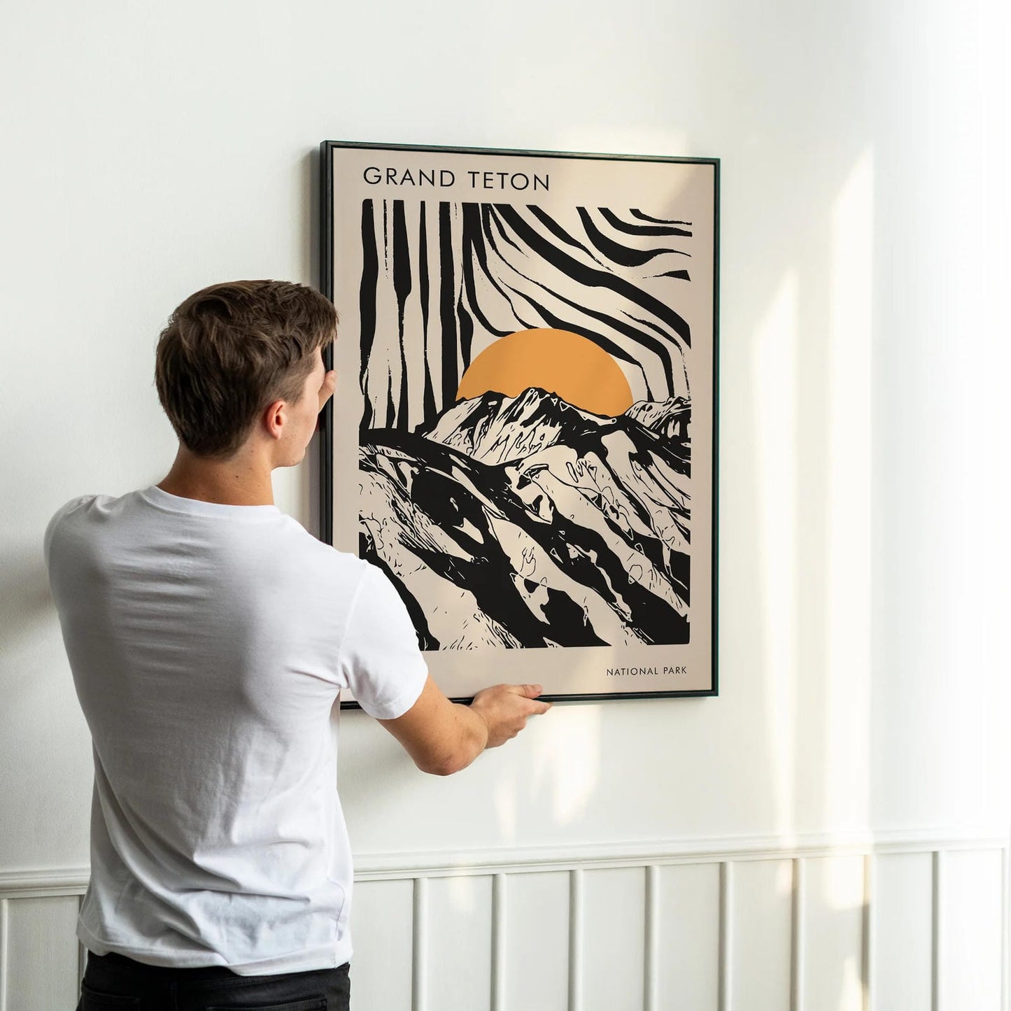 Grand Teton Retro Poster