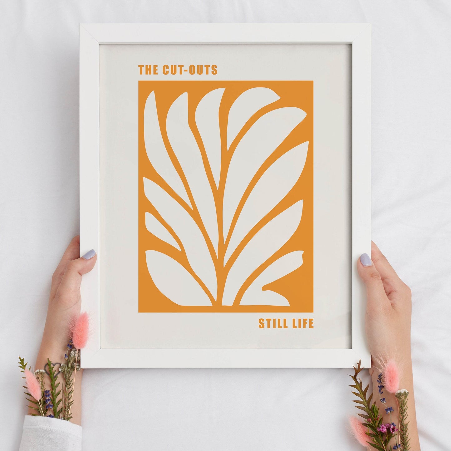 Yellow Cut Outs Leaf Poster - HypeSheriff Europe