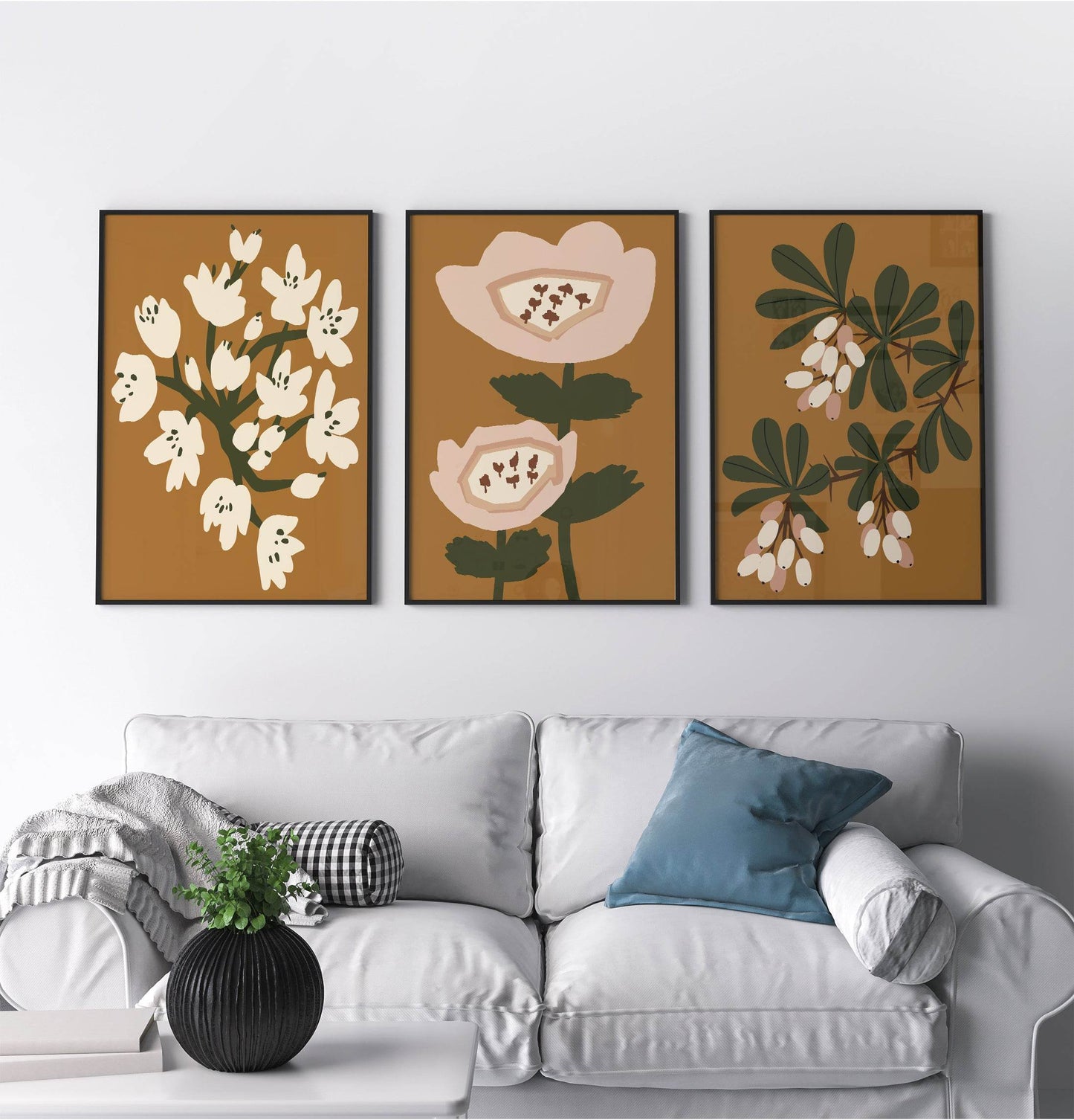 Set of 3 Retro Nature Prints - HypeSheriff Europe