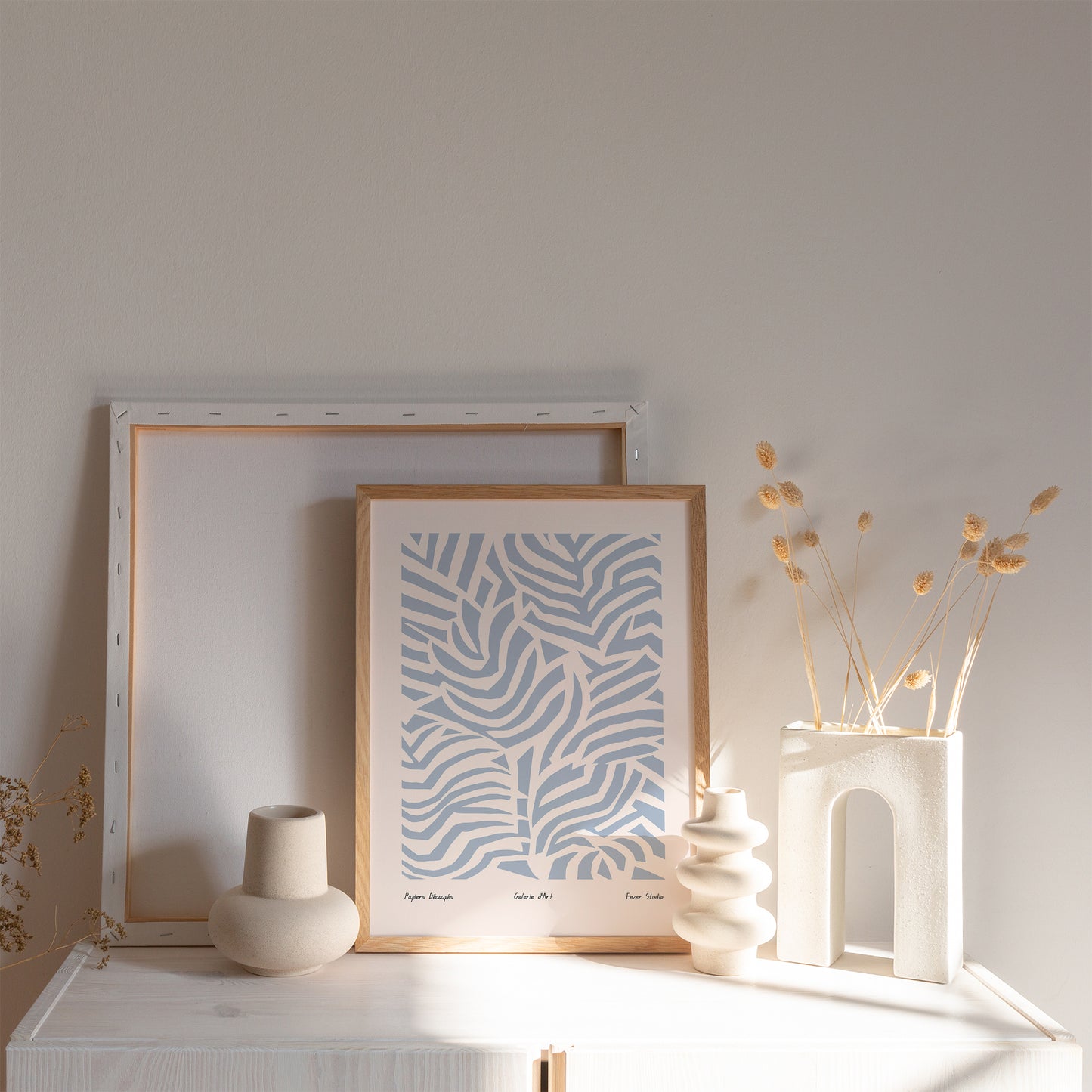 Papiers Découpés Blue Poster