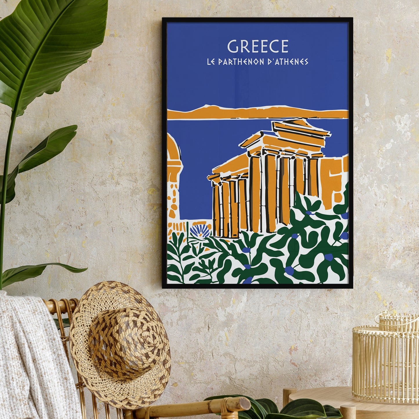Greece, Parthenon Travel Poster