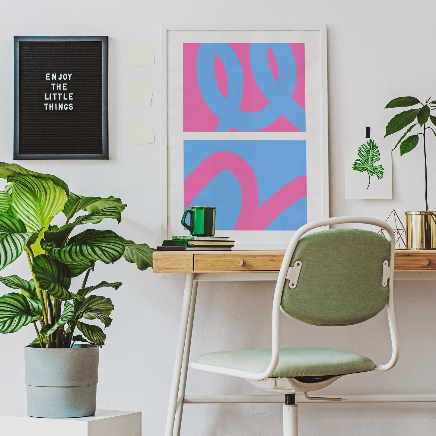 Blue Andy Warhol Pop Art Inspired Poster