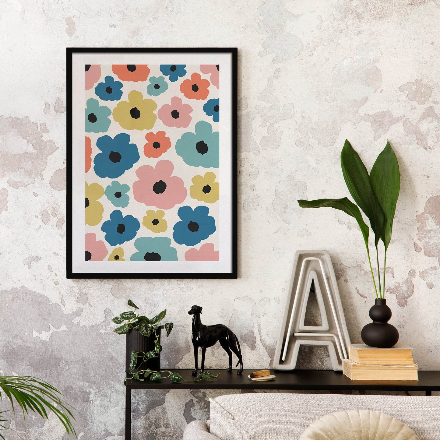 Colorful Cut Outs Flowers Print - HypeSheriff Europe