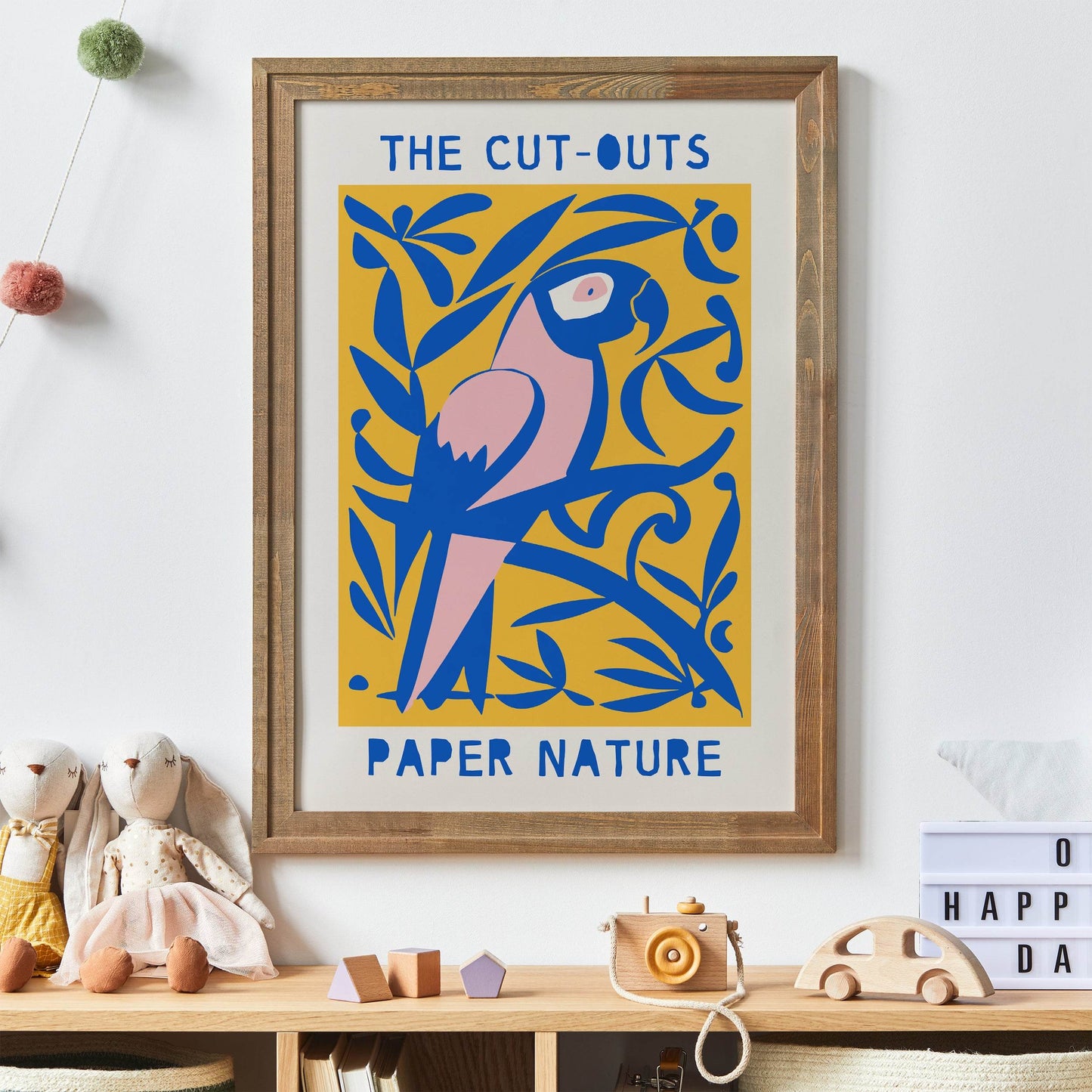Tropical Parrot Yellow Poster - HypeSheriff Europe