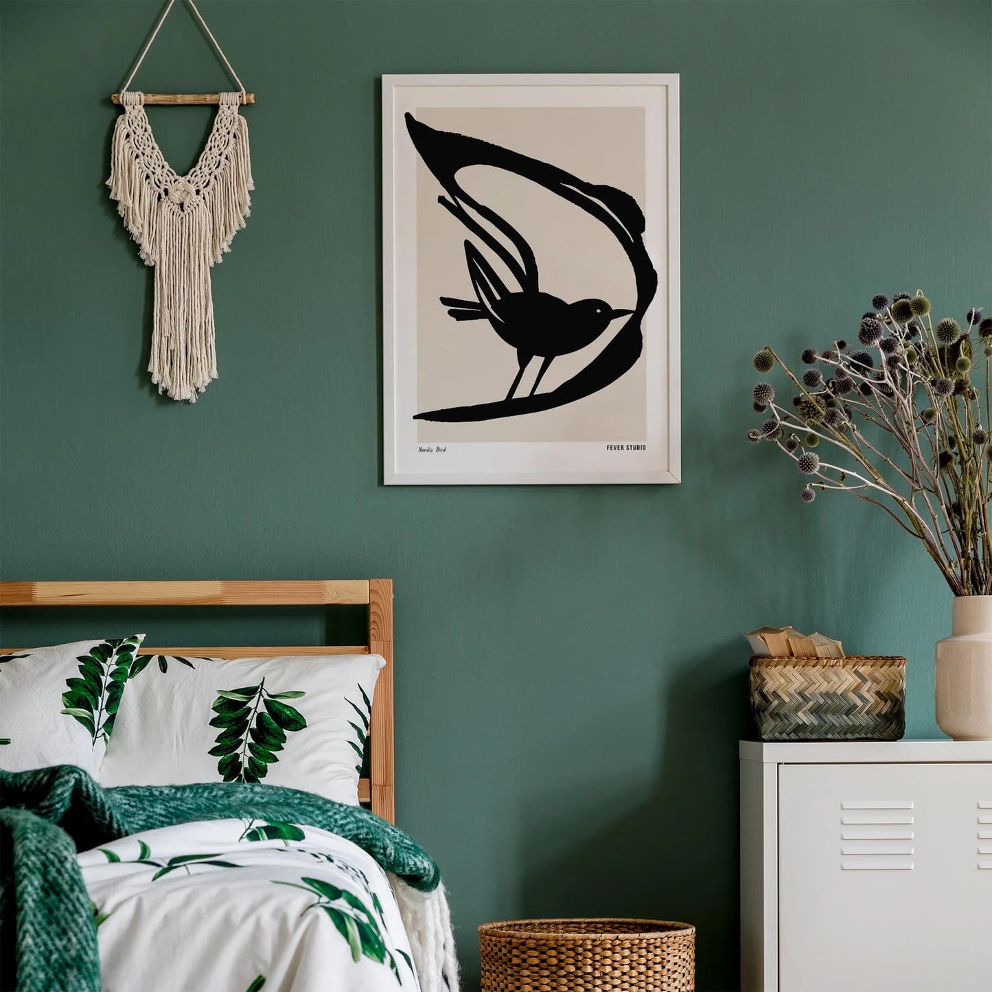 Nordic Bird Modern Art Print