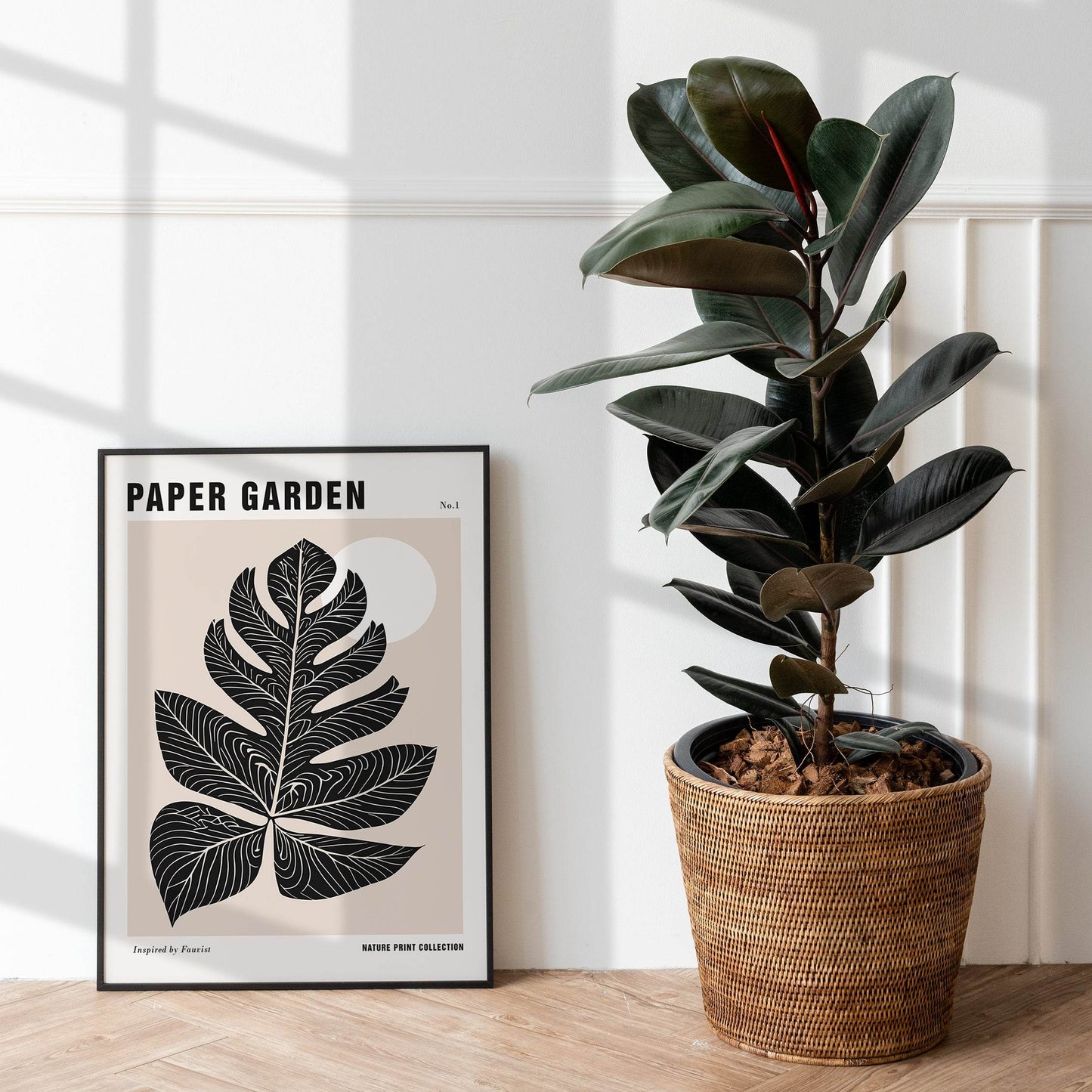 Black Paper Nature Art Print - HypeSheriff Europe