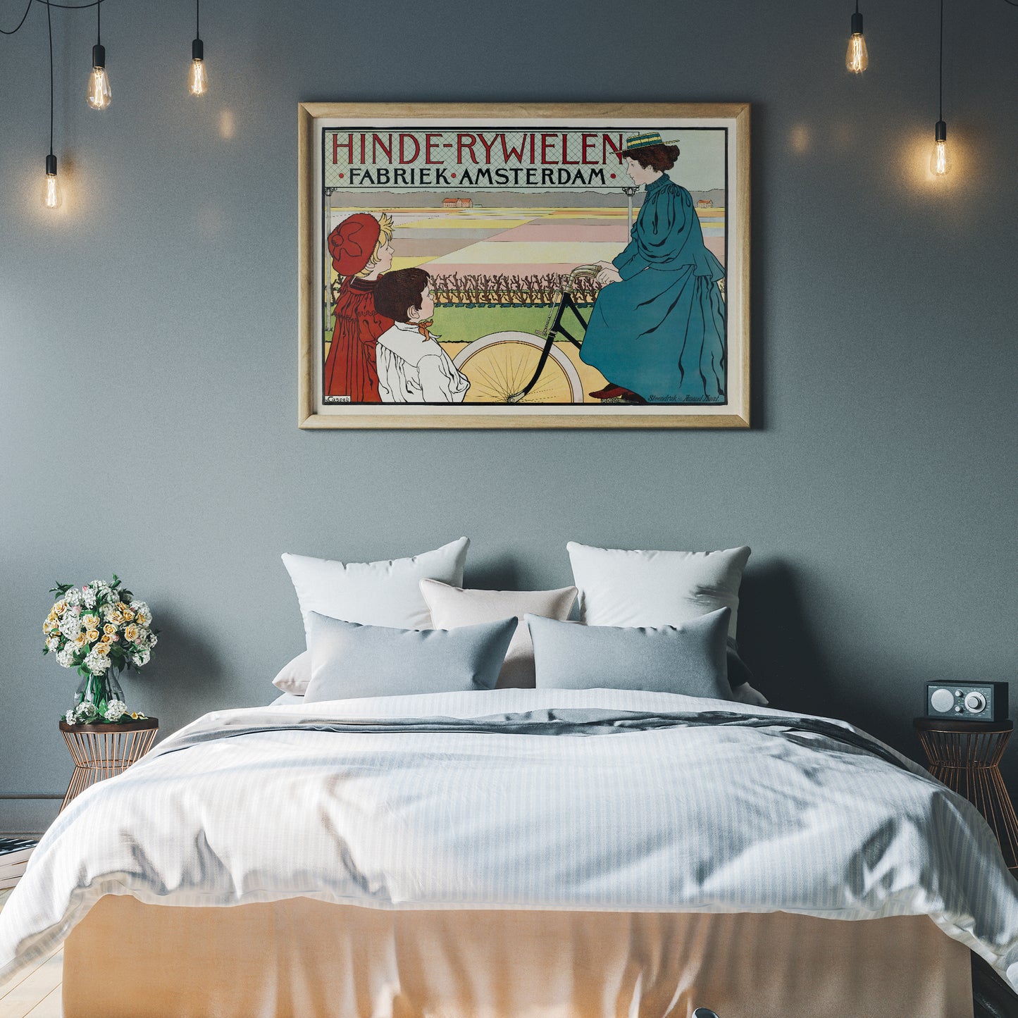 Hinde-Bicycles Factory Amsterdam Print