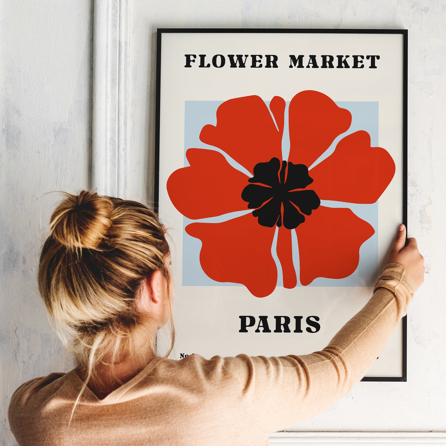 Flower Market Paris Poster