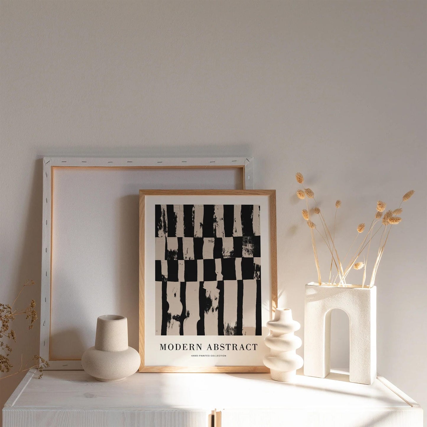 Hand Painted Modern Abstract Poster