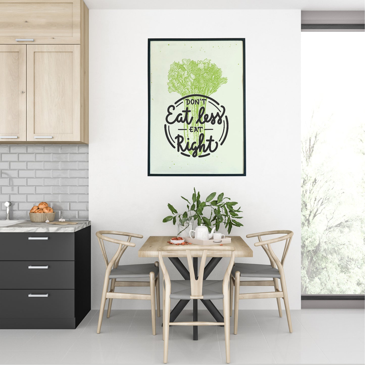 Don't Eat Less Eat Right Poster