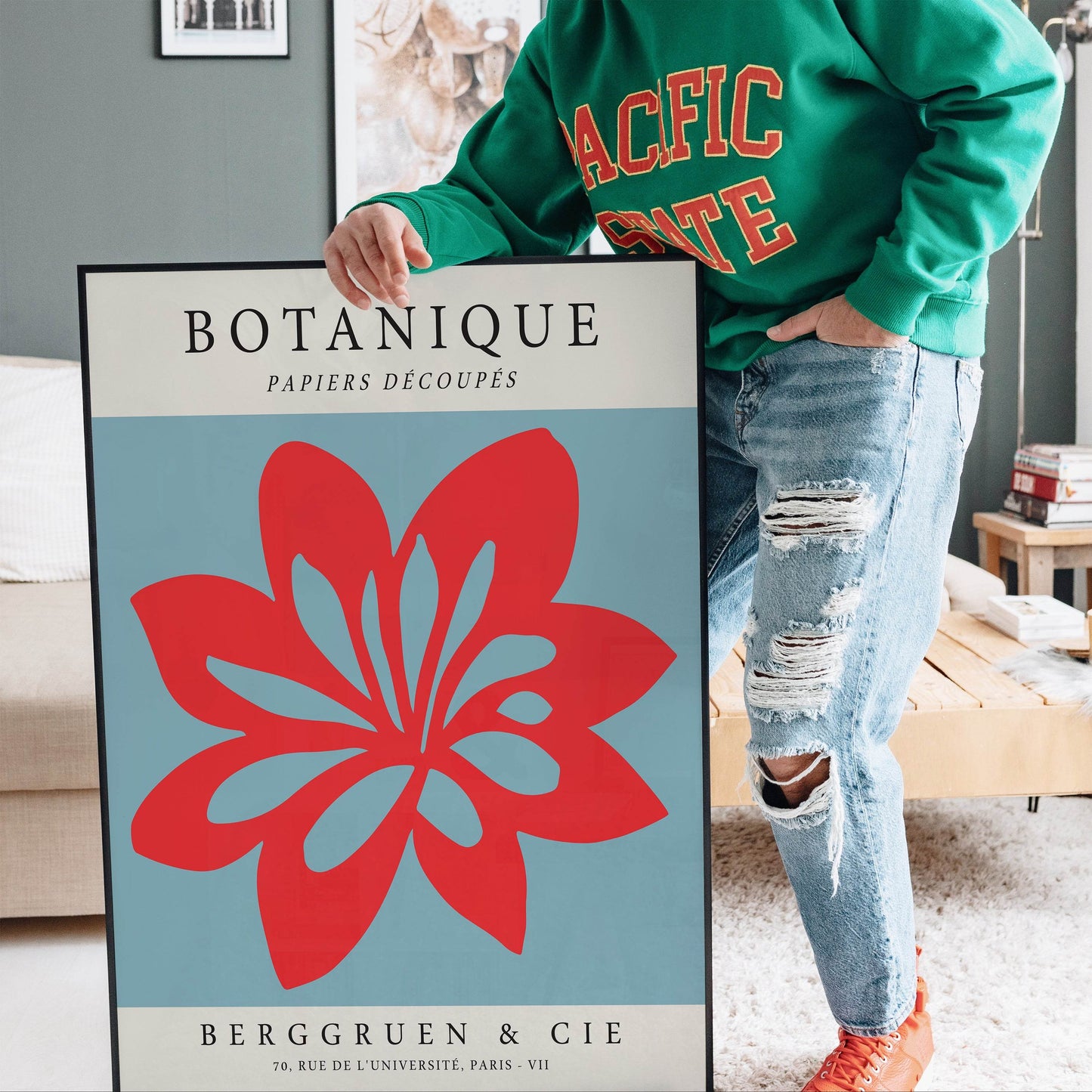 Botanique Red Flower Poster - HypeSheriff Europe