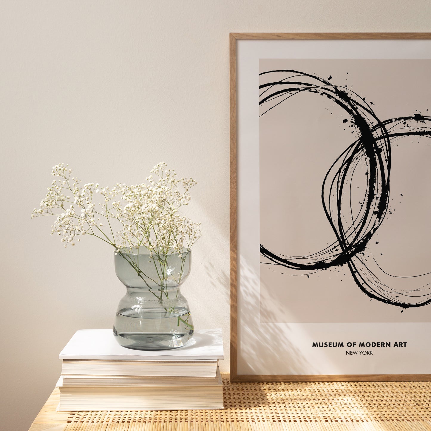 Minimalist Circles Modern Art Poster
