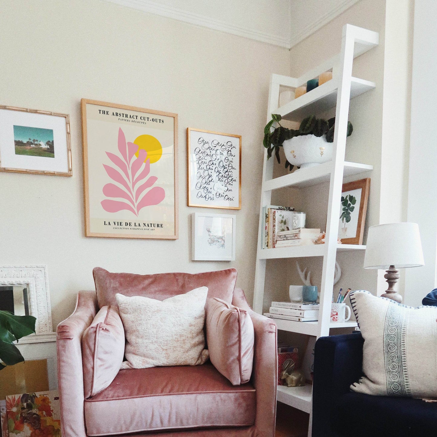 The Abstract Cut Outs Pink Poster - HypeSheriff Europe