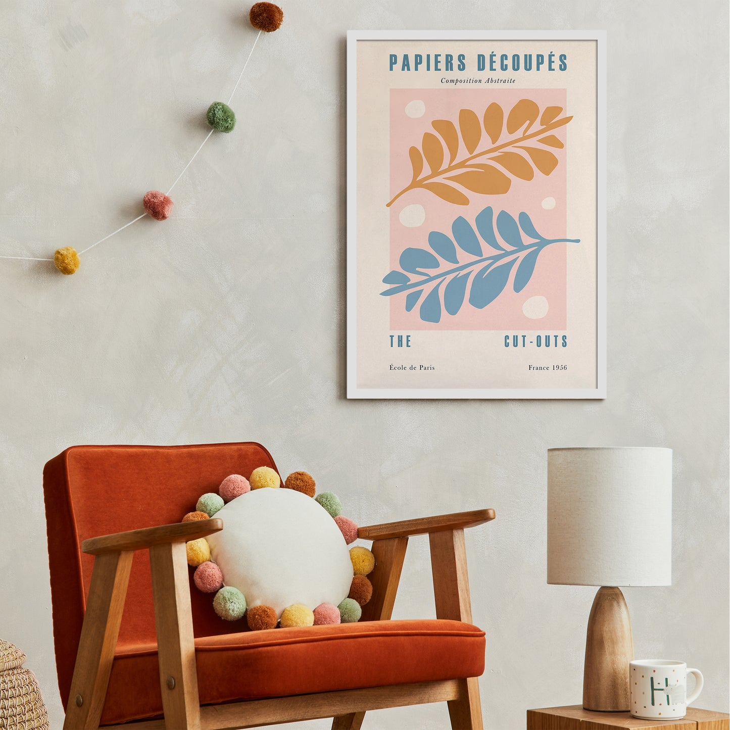 Botanical Pastel Colors Art Print