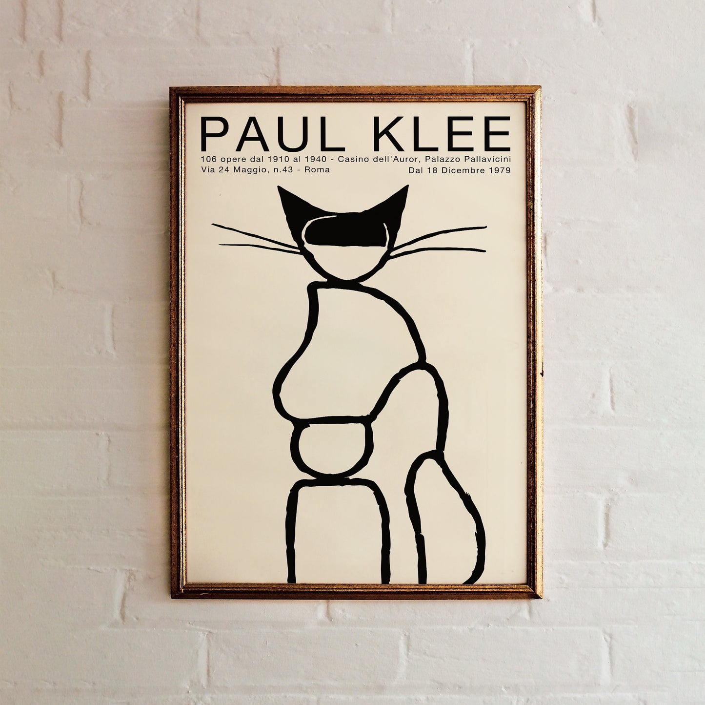 Paul Klee Cat Exhibition Poster