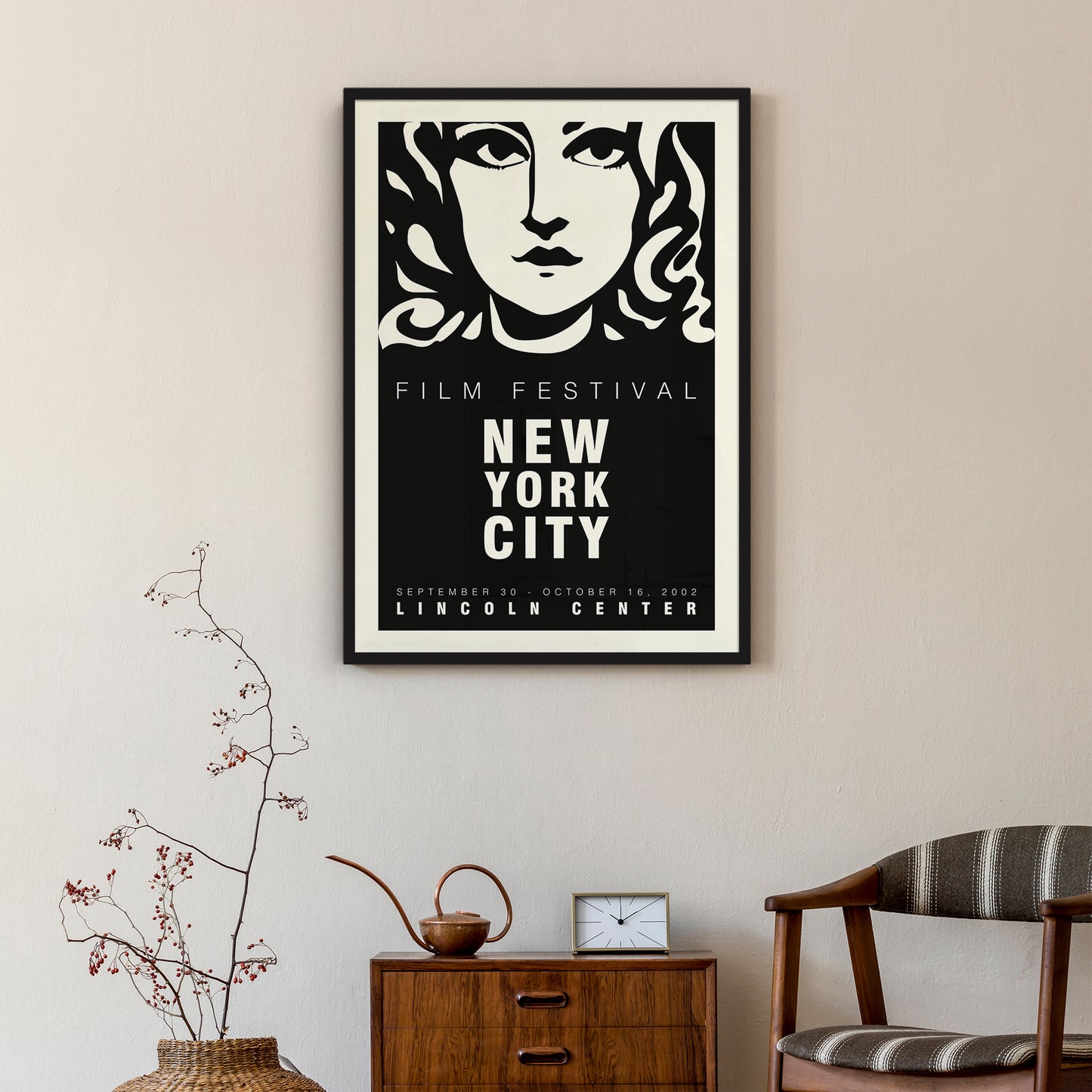 NY Film Festival Black Poster