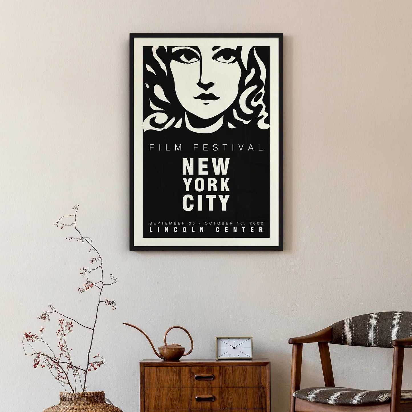 NY Film Festival Black Poster