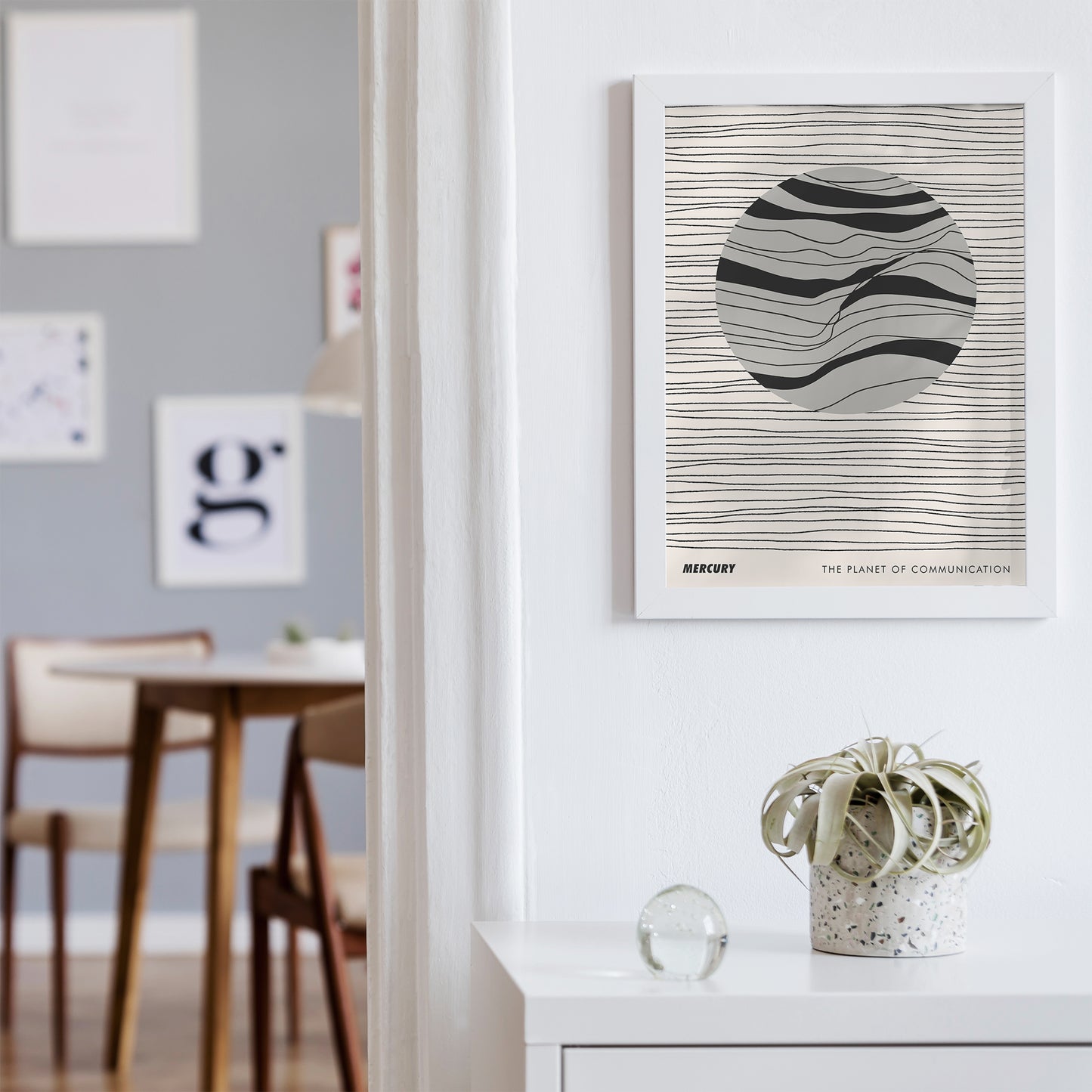 Mercury Planet Retro Poster