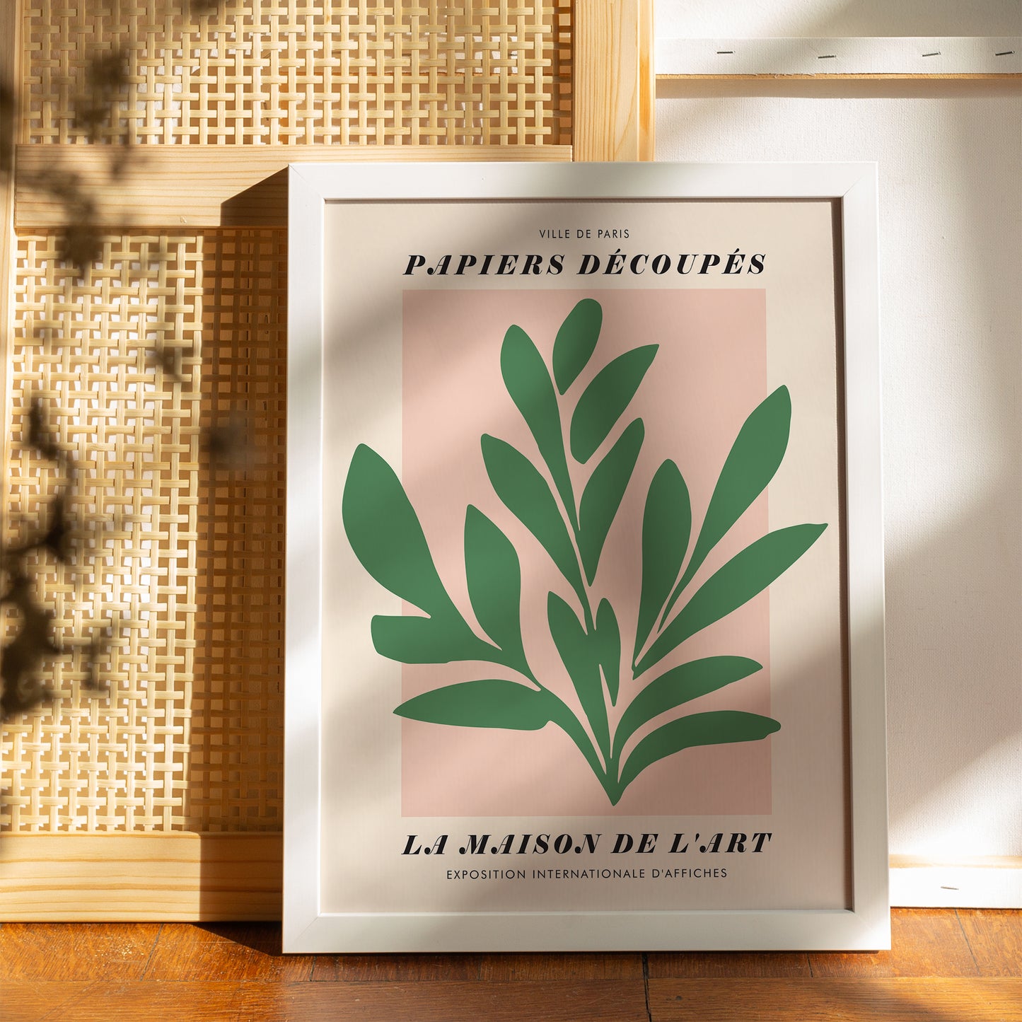 Green Cut-Outs Nature Poster