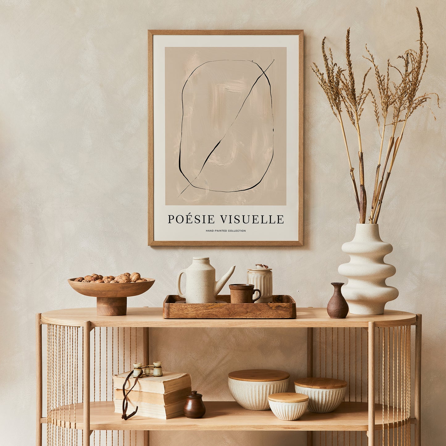 Poésie Visuelle Abstract Painted Poster