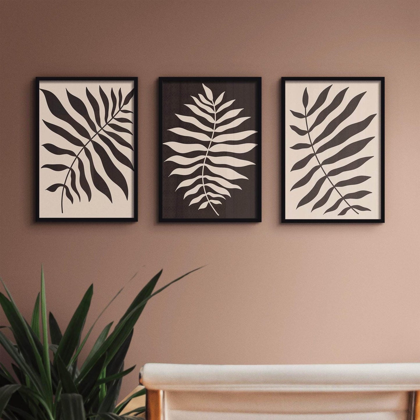 Set of 3 Rustic Leaves Prints - HypeSheriff Europe