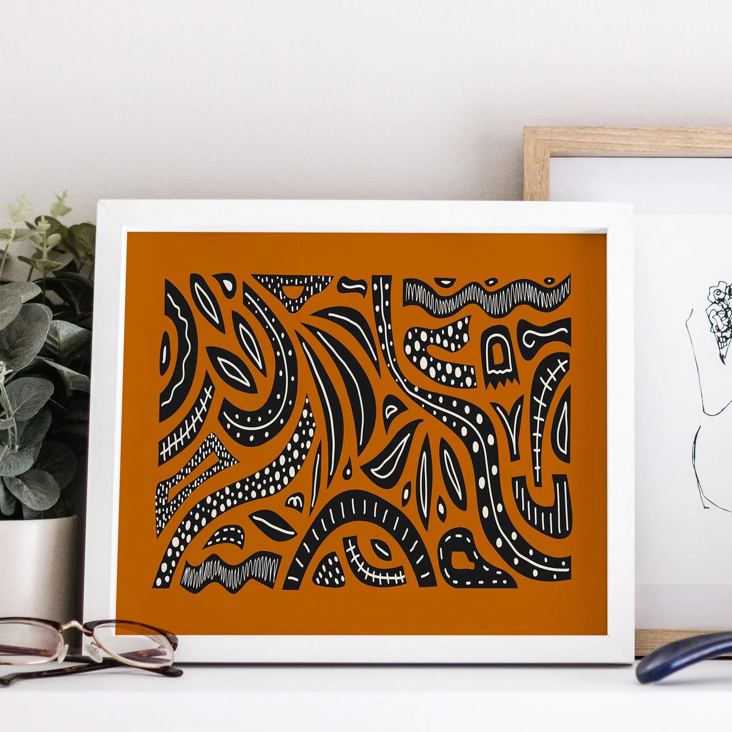 African Pattern Inspired Poster