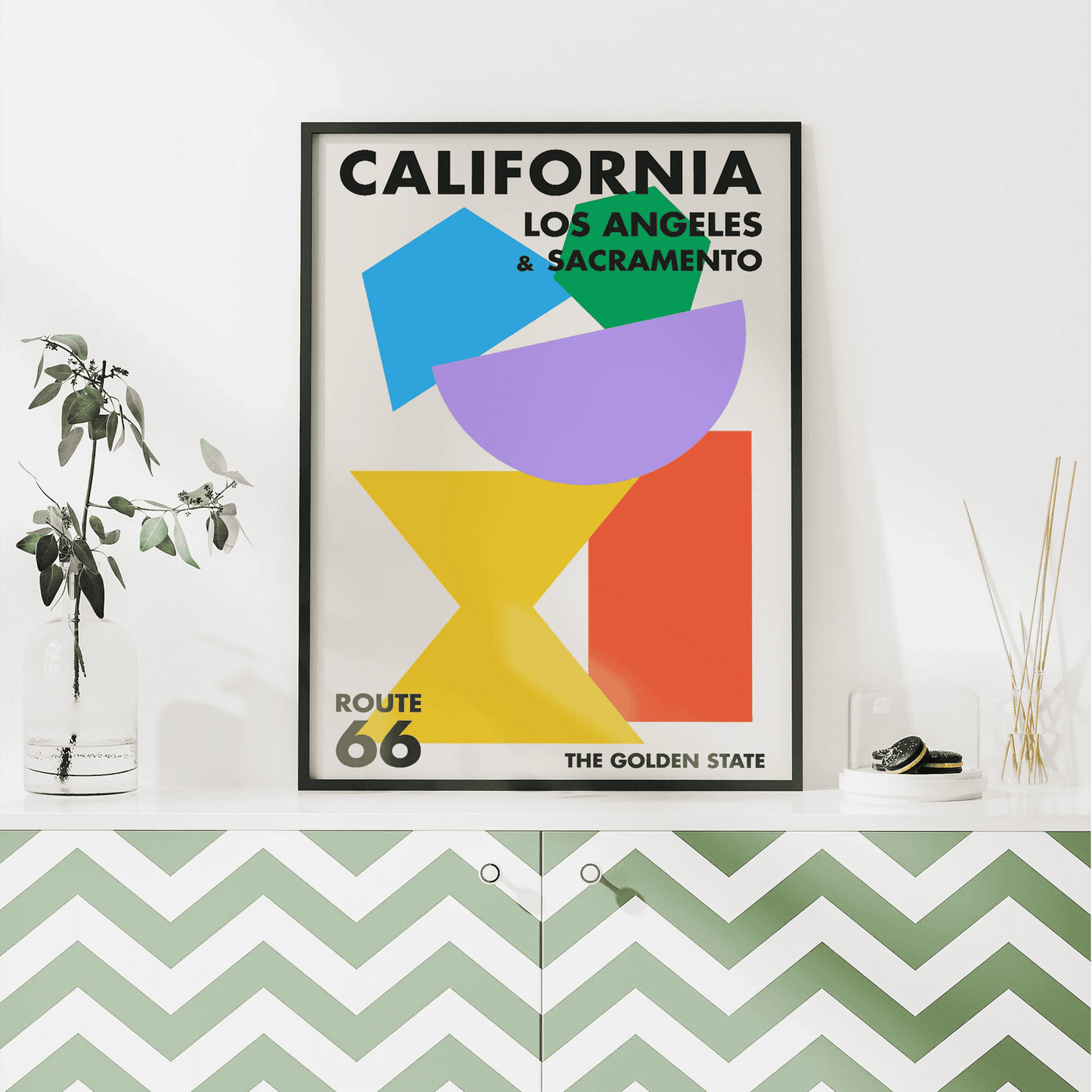 California 66 Route Poster - HypeSheriff Europe