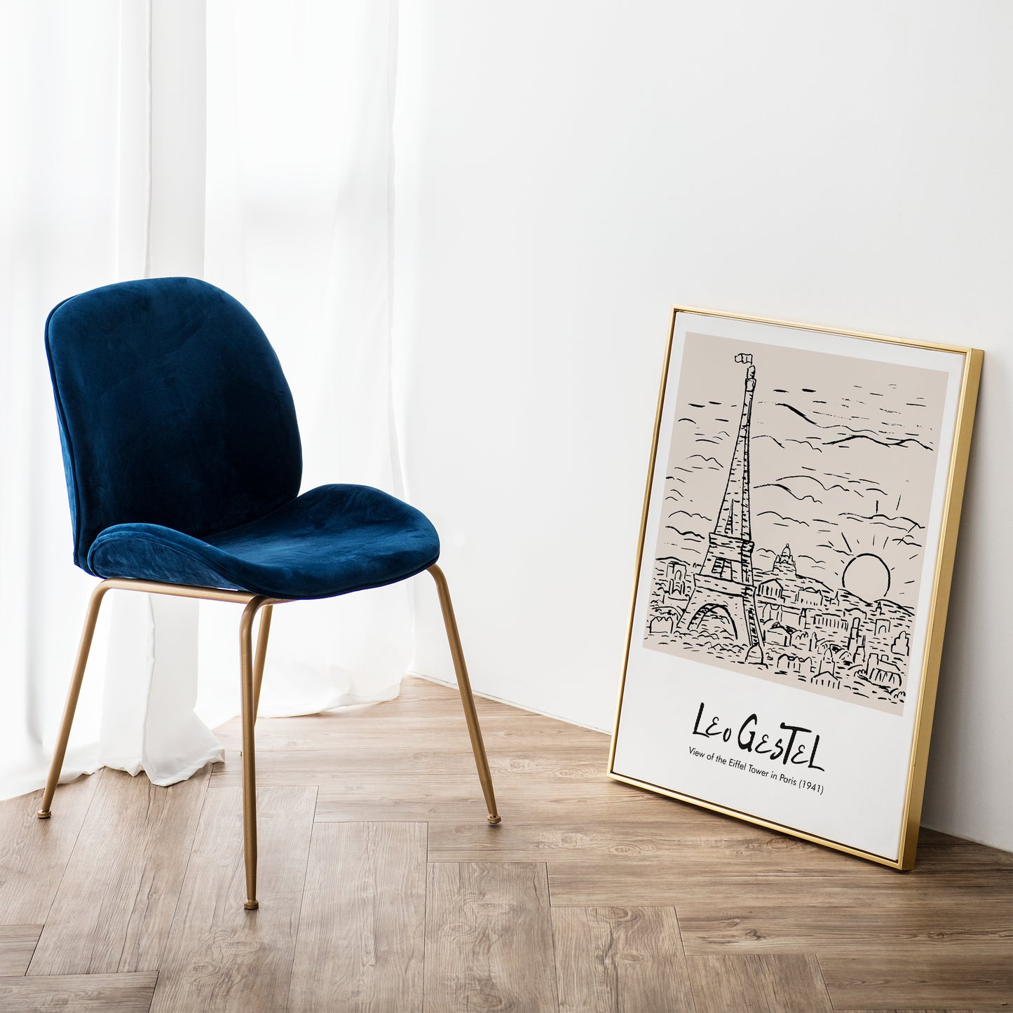 Leo Gestel Eiffel Tower Paris Poster