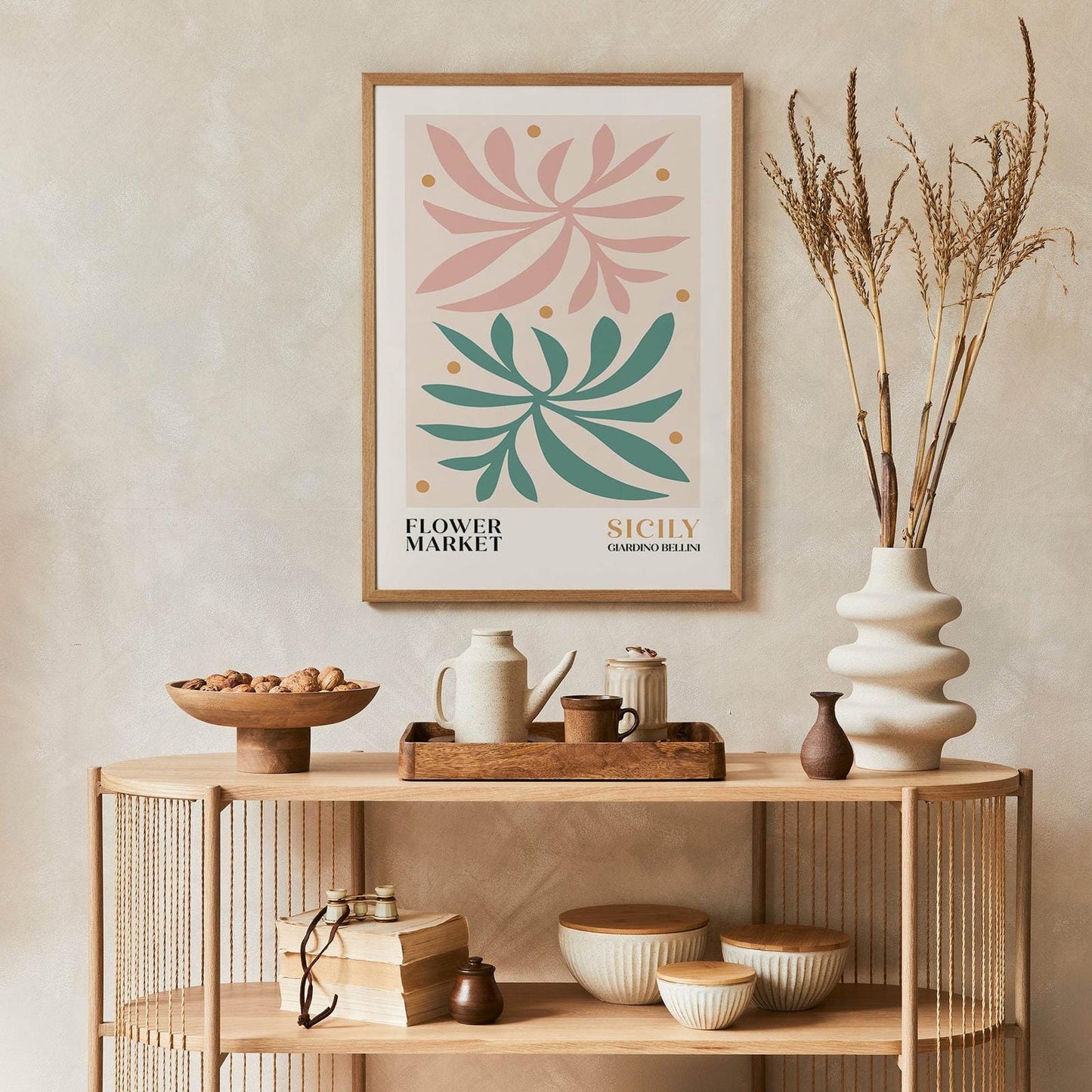 Sicily Flower Market Poster - HypeSheriff Europe