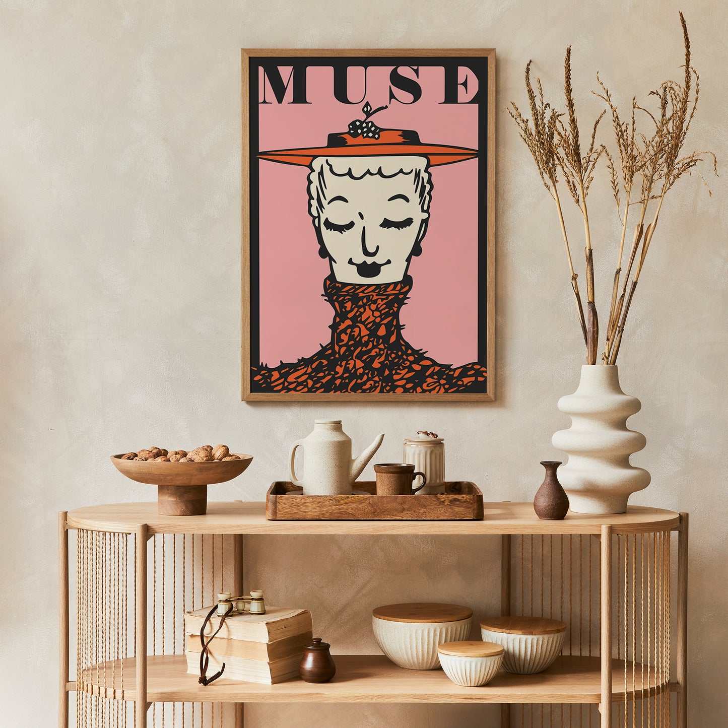 Muse Fashion Magazine Cover Poster