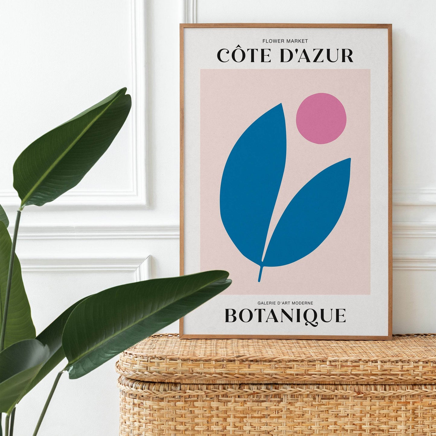Minimalist Blue Flower Poster - HypeSheriff Europe