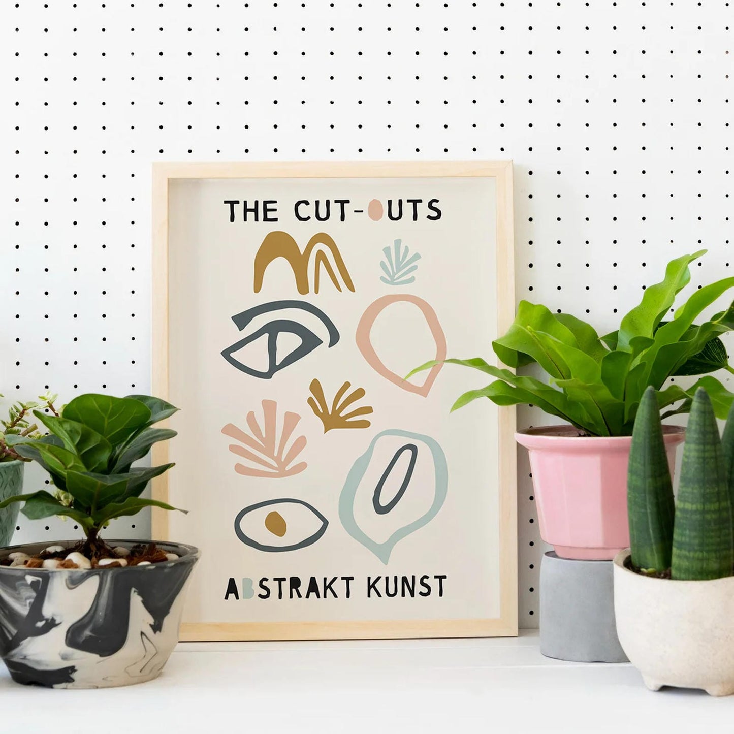 The Cut Outs Abstrakt Kunst Poster