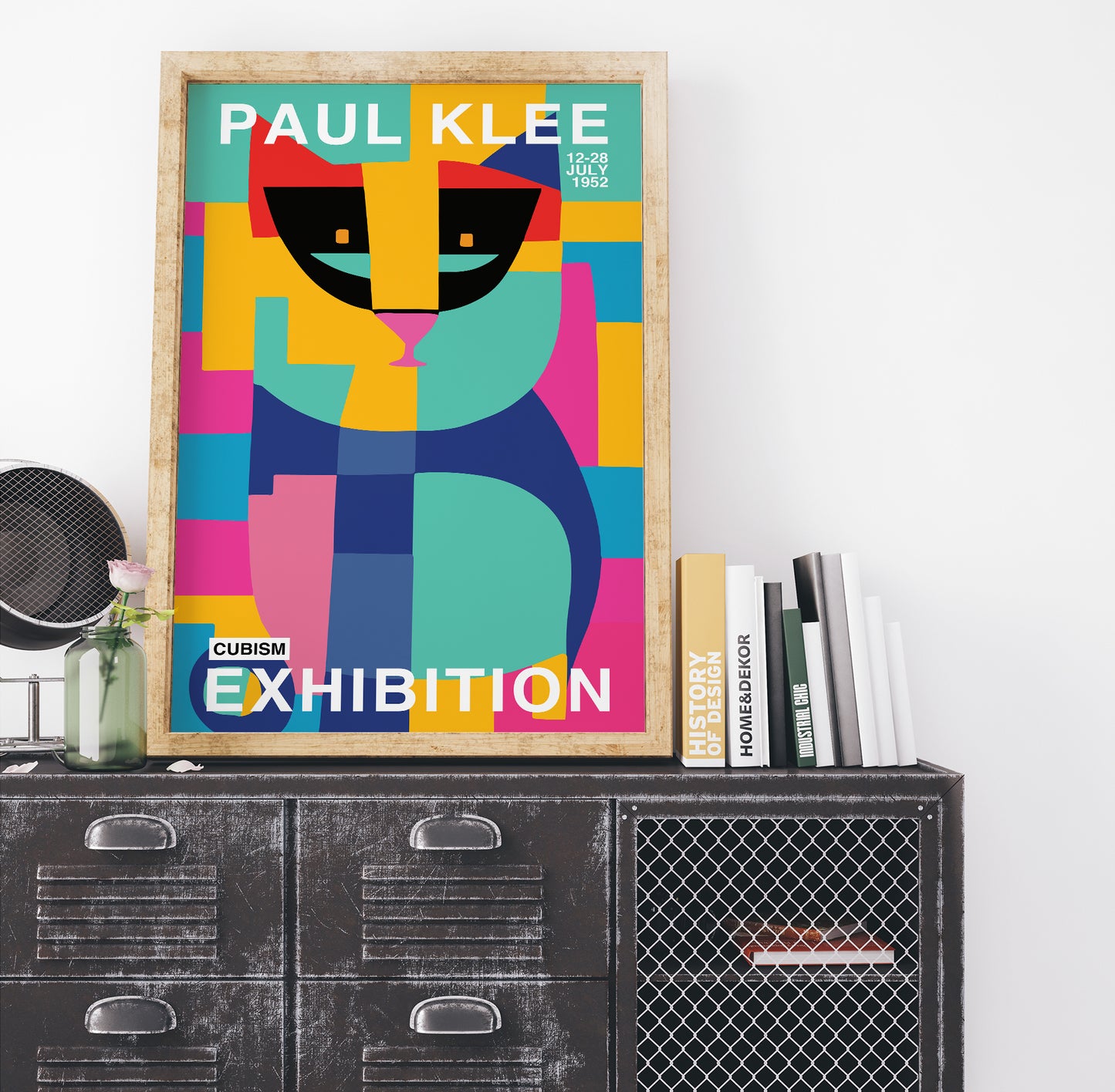 Colorful Paul Klee Cat Poster